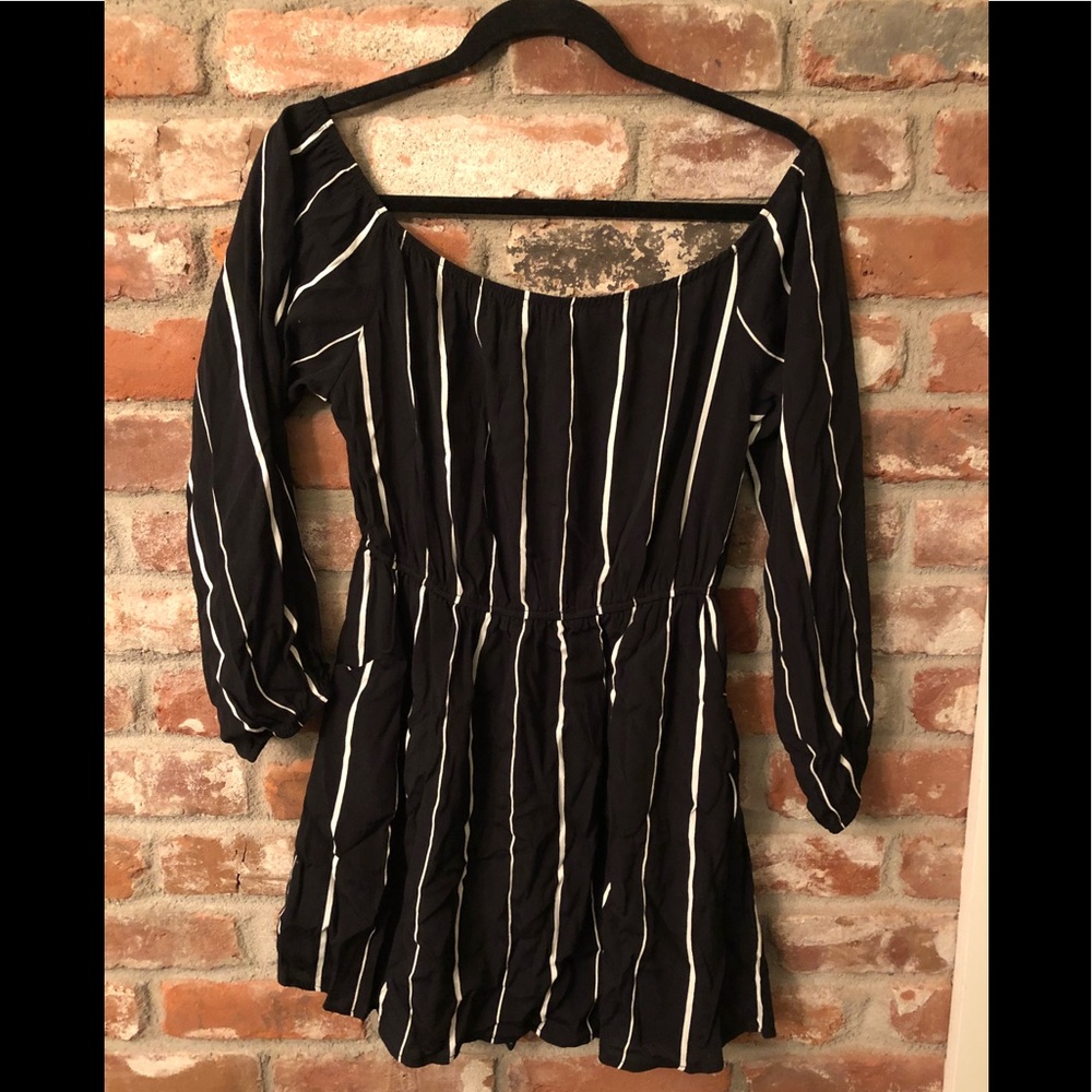Striped mini dress